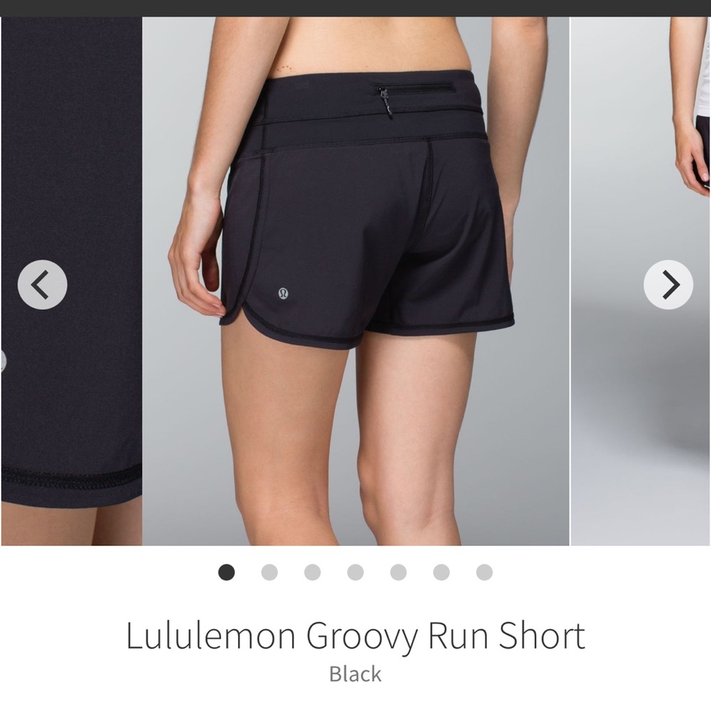 Lululemon Black Groovy Run Shorts